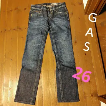 GAS 스트레이트 데님 청바지 WAIST 26인치