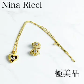 컨디션 최상] Nina Ricci 목걸이 & 귀찌 세트