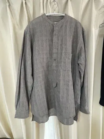 nest Robe CONFECT 린넨 코튼 글렌체크 PO 셔츠 4
