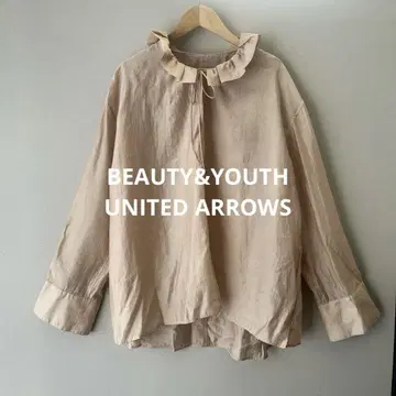 BEAUTY&YOUTH UNITED ARROWS 론 프릴 넥 블라우스