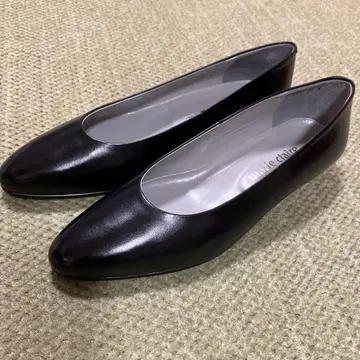 마리 클레어 블랙 플랫 슈즈