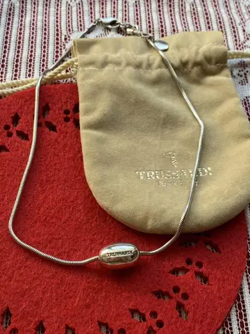 TRUSSARDI 실버 목걸이 오벌 비즈 silver925