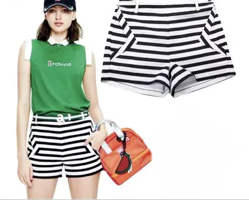 알치비오 보더 무늬 숏팬츠 골프