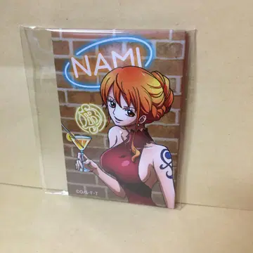 미개봉 ONE PIECE 원피스 스퀘어 캔뱃지 건배 나미