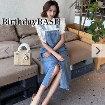 BirthdayBASH DENIM SALOPETTE 프리 사이즈