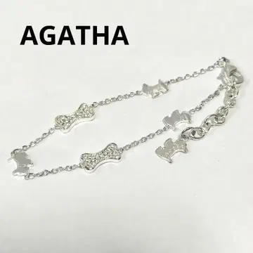 AGATHA 아가타 팔찌 개 실버 반짝임