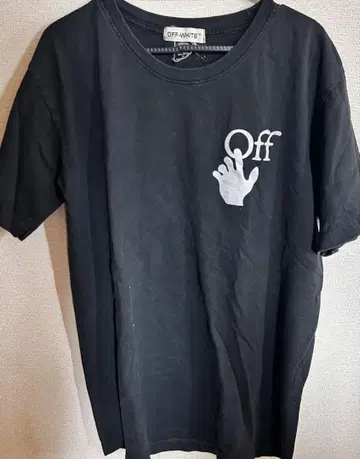 OFF-WHITE 블랙 티셔츠 L