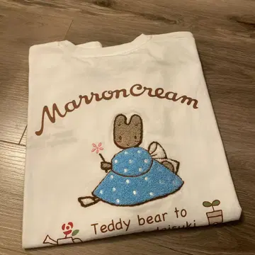 마론크림 사가라 자수 티셔츠 L사이즈 아베일