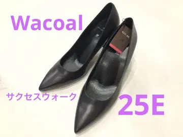 25 E 사이즈 새상품 와코루 성공 워크 신발 블랙 검정 25cm