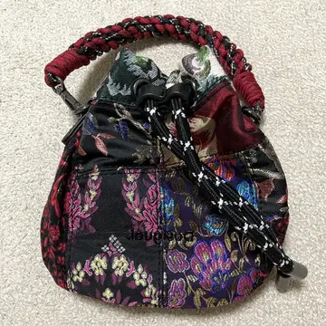 미사용품 Desigual 복조리 백 에스닉 패턴 데시구알