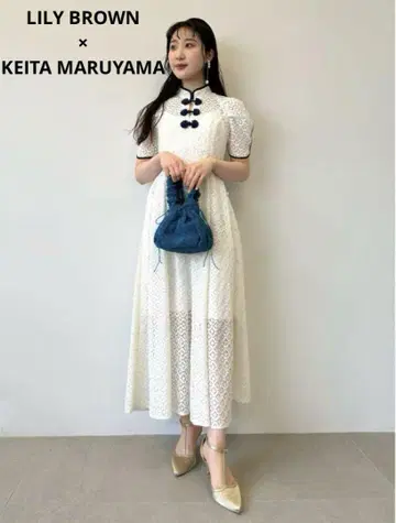 릴리 브라운 차이나 원피스 화이트 사이즈 0