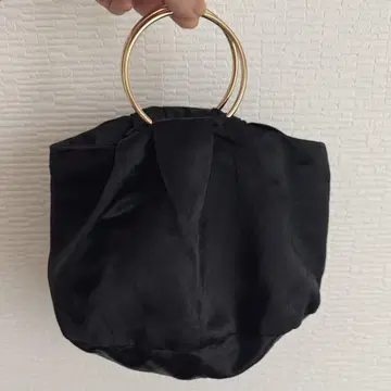 kaene 블랙 반지 핸들 백