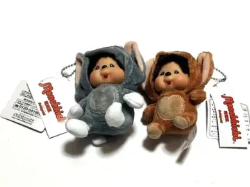 몬치치 키링 봉제 인형 인형옷 타입 2개 세트 택 포함