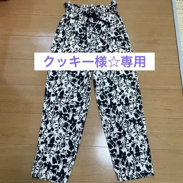 저널 스탠다드 바이컬러 플라워 이지 팬츠 size 프리
