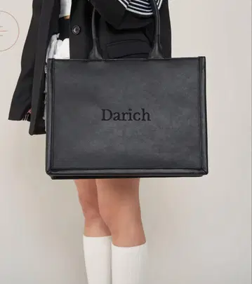 다리치 Darich 로고 가죽 토트백 미사용 새상품