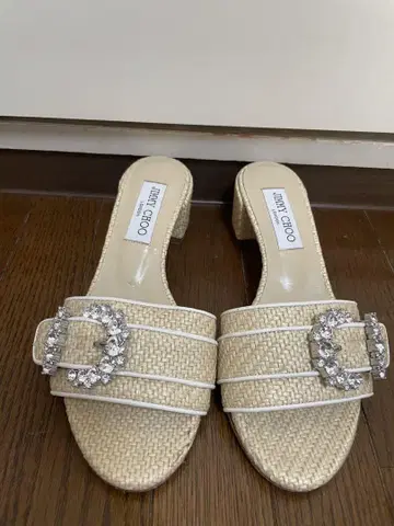 JIMMY CHOO 뮬 37 베이지