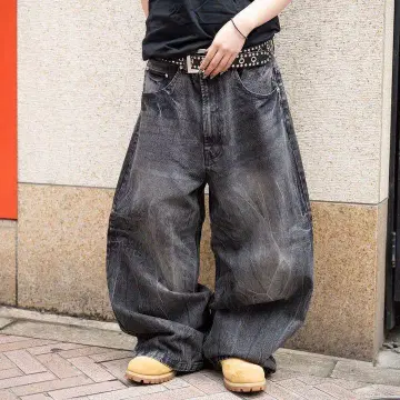 TS logo Baggy Denim pants 블랙