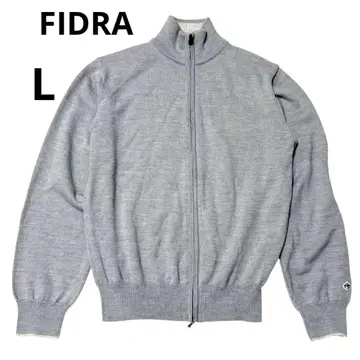 피드라 FIDRA 그레이 집업 스웨터 L 사이즈 G210#