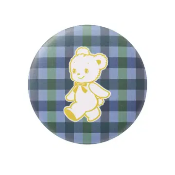 파밀리아 캔뱃지 블루 파랑 체크