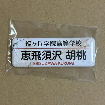 학교 생활 롱 캔뱃지 에비스자와 호두