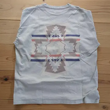 Pendleton 기하학 패턴 롱 슬리브 티셔츠 M 사이즈