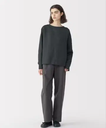 MUJIRABO 여성 린넨 실크 긴팔 블라우스