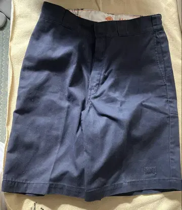 Beams x Dickies 콜라보 하프 팬츠 네이비