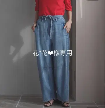 LOWRYS FARM 이지 배럴 데님 팬츠