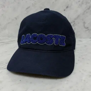 새상품급 LACOSTE 라코스테 캡 모자 네이비 로고 타월 원단