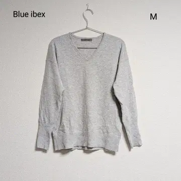 0094 Blue ibex 블루 아이벡스 캐시미어 100% 스웨터 M