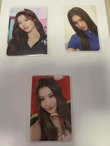 TWICE 사나 트레이딩 카드 3장 세트