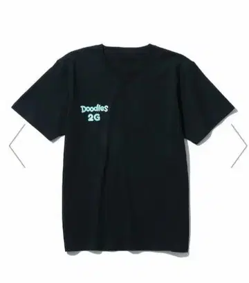 미사용 새상품 Doodles 2G GITD Tee 24SS 블랙 M