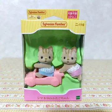 실바니안 패밀리 얼룩 고양이 쌍둥이 아기 2