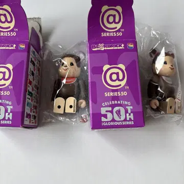새상품 몬치치 양면 2개 세트 애니멀 베어브릭 50 시리즈