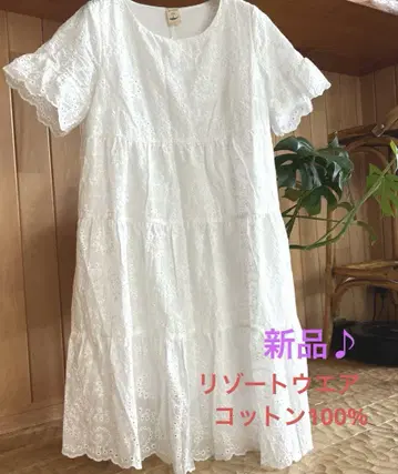 미착용 새상품 리조트 레이스 원피스