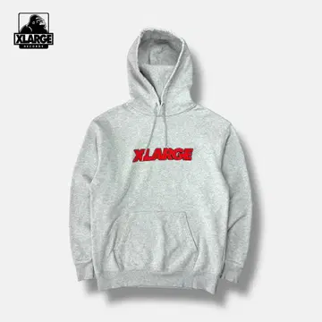 X-LARGE 풀오버 후드티 스트릿 그레이 M
