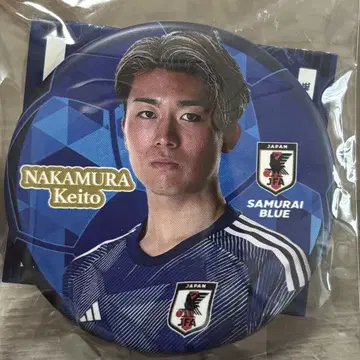 축구 일본 대표 나카무라 케이토 캔뱃지 사무라이 블루