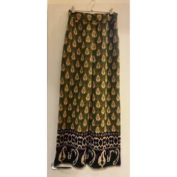 TAN mix pattern pants 페이즐리 니트 팬츠
