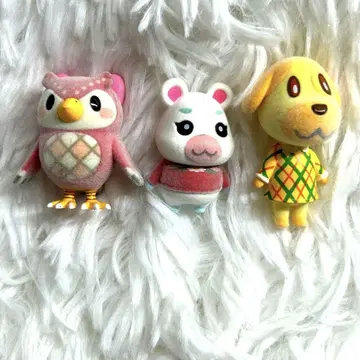 동물의 숲 친구 인형 피규어 3종 세트