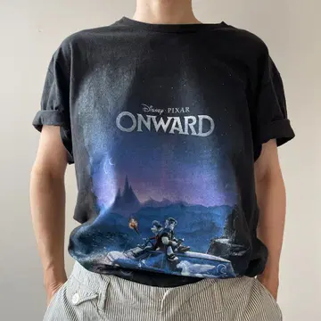 GG271 디즈니 ONWARD 2분의 1의 마법 티셔츠 애니메이션 무비