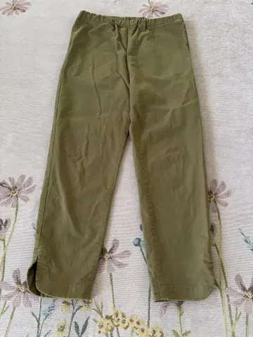 tumugu 밑단 슬릿 팬츠