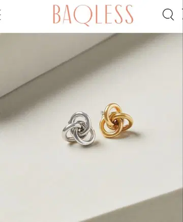 BAQLESS 매듭 디자인 귀걸이