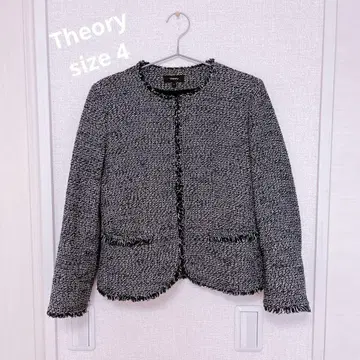 Theory 트위드 자켓 [ 네이비 x 핑크 ]