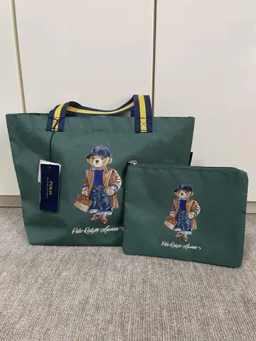 미사용 새상품 폴로 랄프로렌 토트백 파우치 포함