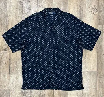 90S RALPH LAUREN 레이온 오픈 카라 셔츠 폴카 도트