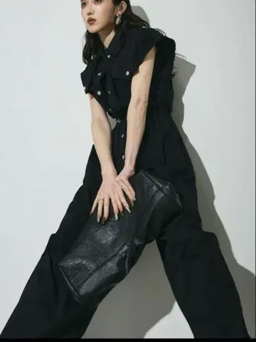 andrea&co [ AUBREY ] 더블 포켓 드로스트 올인원