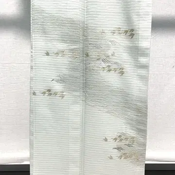 D370 여름 기모노 호몬기 사 자수 군학 순수 실크 미사용 컨디션 최상