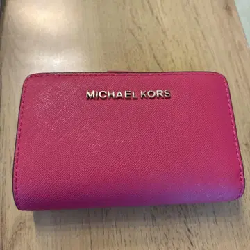 MICHAEL KORS 핑크 접이식 지갑