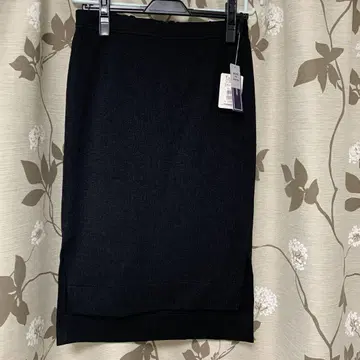 스콧 클럽 FENNEL 블랙 타이트 스커트 무릎 아래 기장
