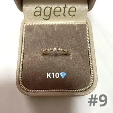 agete 다이아몬드 반지 K10